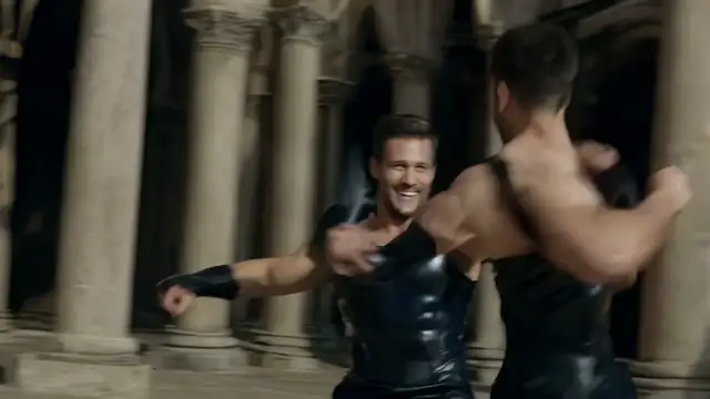 Two wizards sparing - AI